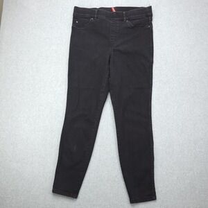 Spanx Women's Large Black Jeggings Pull‎ On Stretch Denim Pants